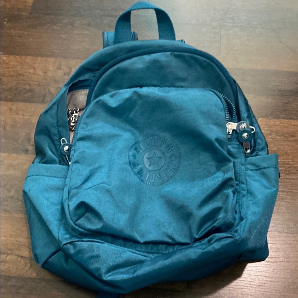 Kipling Blue Backpack Sporty Design with Nylon Material
